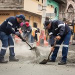 Alcaldía intensifica el bacheo asfáltico en diez puntos estratégicos de la ciudad